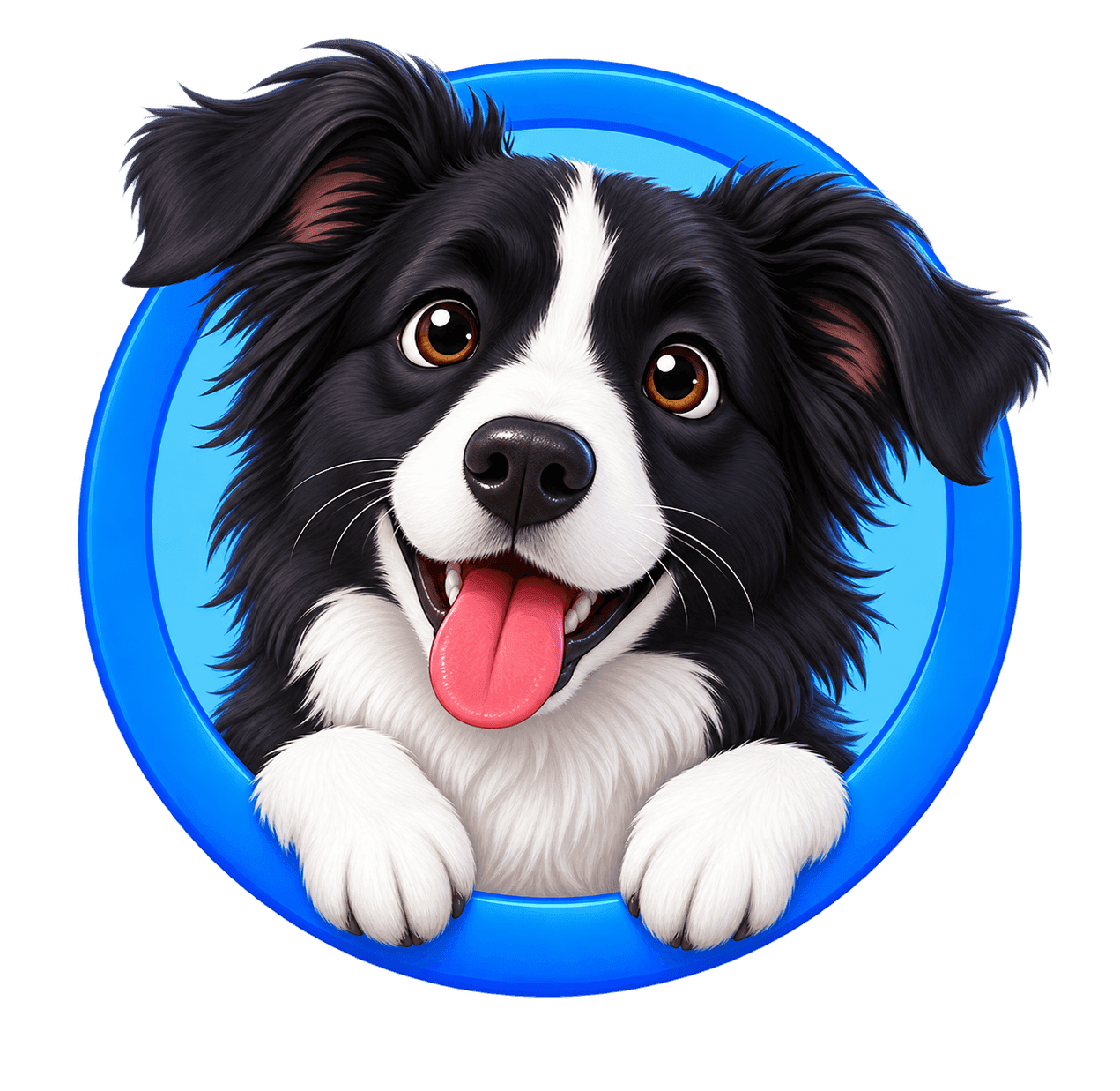 Winston, the shop’s Border Collie mascot